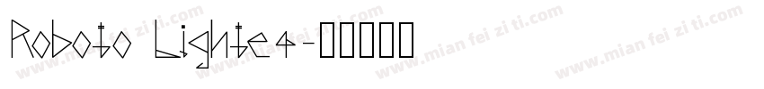 Roboto Lighte4字体转换